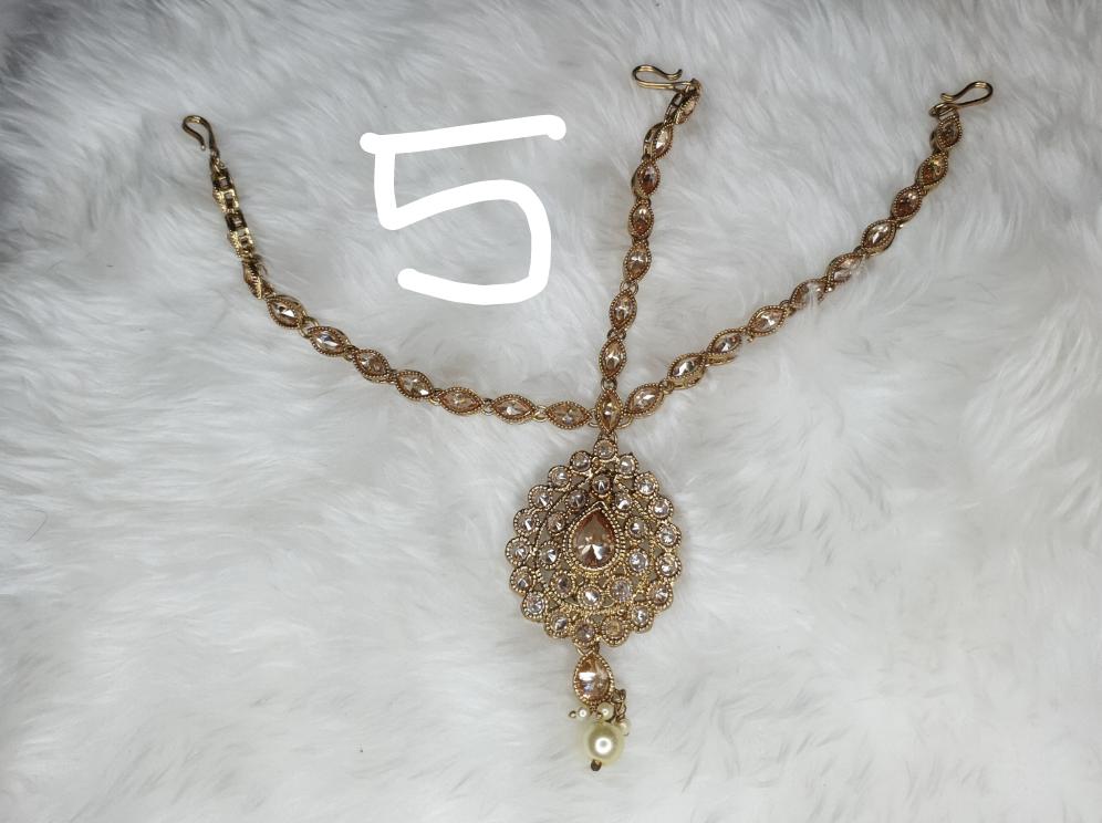 10+ Designs Full Head forehead Chains Maang tika Hair Accessories