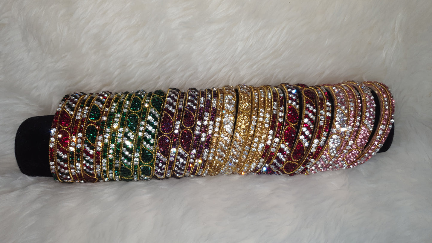 Diamonte Stacker Bangles Style 2